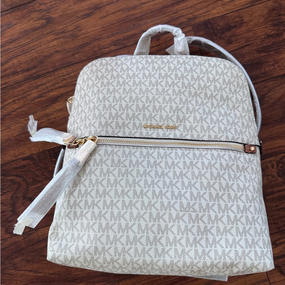 NWT Michael Kors Rhea Zip Medium Slim Backpack - Picture 6 of 11